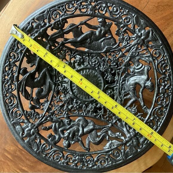 ROBERT EMIG 1930s Greek Mythology Cast Iron Pedestal Dish - Picture 6 of 6